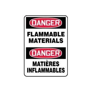  DANGER FLAMMABLE MATERIALS (BILINGUAL FRENCH   DANGER MATI 