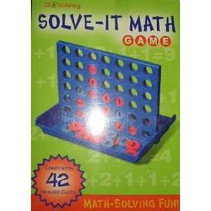  Solve It Math Game   Plastic Game Grid with 42 Number 