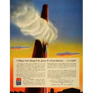  1940 Ad Eveready Mini Max B Battery Smokestack Whistle 