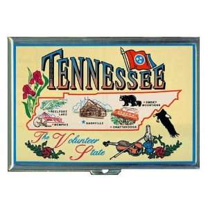  Tennessee Map Volunteer State ID Holder, Cigarette Case or 