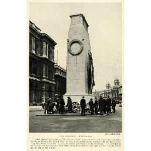 1926 Print Whitehall London England World War I Military Remembrance 