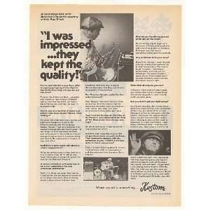  1976 Roy Clark Backstage Interview Kustom Amp Print Ad 