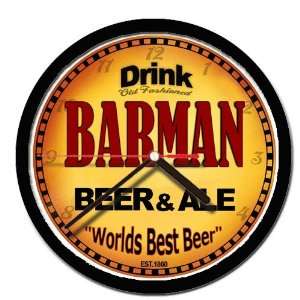  BARMAN beer and ale cerveza wall clock 