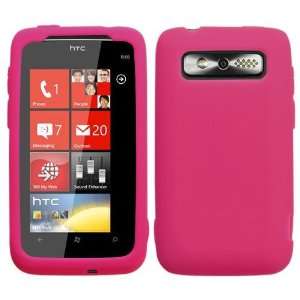  HTC 7 TROPHY 6985 T8686 PINK SILICONE CASE Cell Phones 