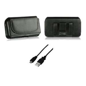 For Sony Ericsson Xperia Play Premium Pouch Case + USB Data Sync Cable 