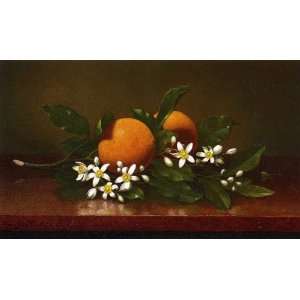     32 x 18 inches   Two Oranges with Orange Blos