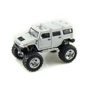    2008 Hummer H2 SUV Lifted Off Road 1/40 White Toys & Games