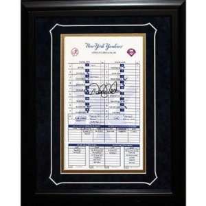   Framed Replica Lineup Card   Game Used Lineup Cards 