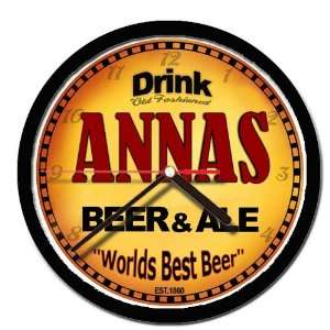  ANNAS beer and ale wall clock 