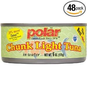   Light Tuna in Water with Vegetable Broth, 6 Ounce Cans (Pack of 48