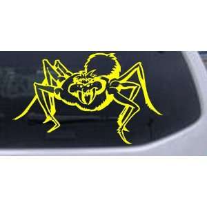 Yellow 38in X 22.8in    Spider Animals Car Window Wall Laptop Decal 