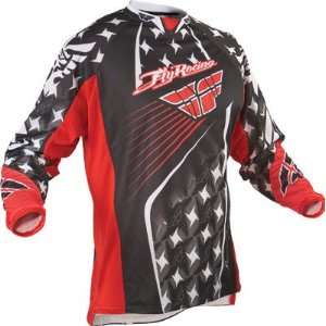  Fly Racing Kinetic Jersey , Color Red/Gray, Size XL 364 