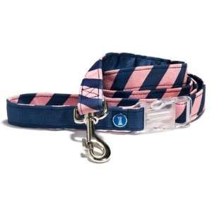   OSRL027 04 Old School Repp Pet Lead in Navy and Pink Size Large Baby
