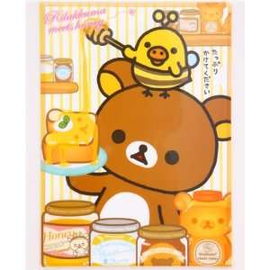  Rilakkuma honey bear A4 plastic file folder San X Toys 