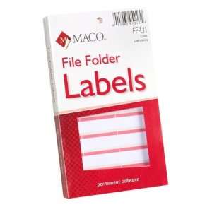   Folder Labels,0.56 Width x 3.43 Length   248 / Pack