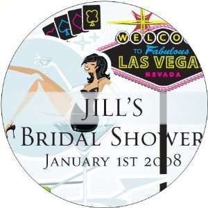  Favors Blue Bridal Vegas Theme Personalized Travel Candle Favors 