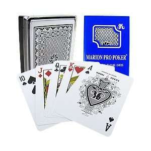    Plastic Pro Poker 100% Playing Cards Blue