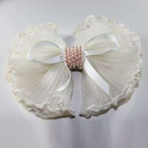  Hawai Flower Hair Clip White Beauty