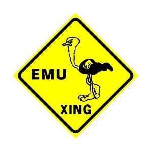  EMU CROSSING sign * street animal bird comedy