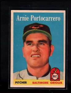 1958 TOPPS #465 ARNIE PORTOCARRERO EX MT A1417  