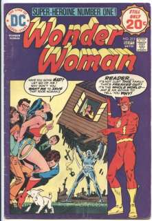 WONDER WOMAN #213 VG comic~vs. the War No More Cybernaut, The Flash 