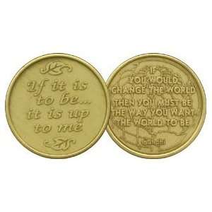   Quote   Bronze AA ACA AL ANON Affirmation / Desire / Medallion / Coin