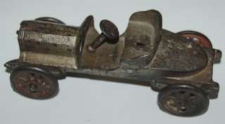 ANTIQUE EARLY 1900S CAST IRON MODEL CAR TOY   