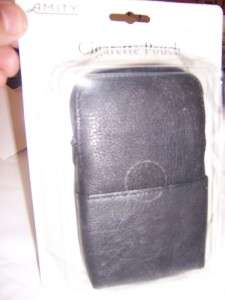 New Amity Deluxe zipper CIGARETTE CASE Black Holds 120s  