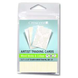 Crescent Mixed Media / Collage Artist Trading Cards 10 Pack   Vintage 
