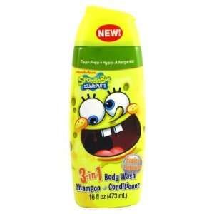  Spongebob Squarepants 3 In 1 Body Wash Shampoo Conditioner 