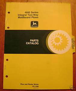 John Deere 4600 Series Two Way Plow Parts Catalog jd  