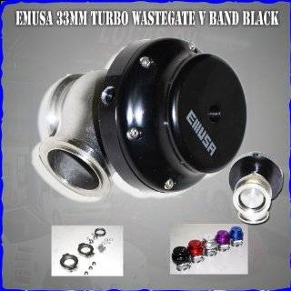 EMUSA 38mm Wastegate V Band Turbo Civic Si Accord Black