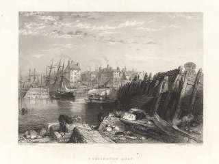 Bridlington Quay East Riding of Yorkshire England ANTIQUE 1840  