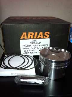 4AG 20V ARIAS LOW Compression Pistons AE86 MR2 COROLLA  