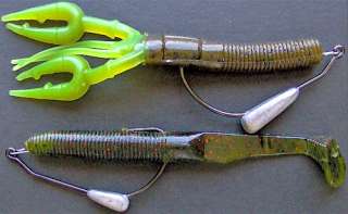 , less active baits like Yamamotos Craw will flutter and shimmy 