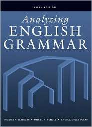 Analyzing English Grammar, (0321426185), Thomas P. Klammer, Textbooks 