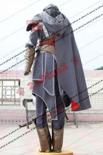 Ezio Gray Version Assassins Creed Revelation Cosplay Costume  