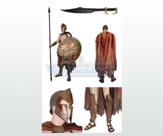Spartan Soldiers Costume with Sword, Shield and Spear  