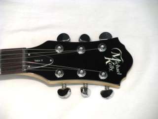 MICHAEL KELLY Valor X guitar black NEW w/ MK HARD CASE  