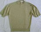   Green Cashmere Side Zip Short Sleeve Sweater Size 42, 00A  