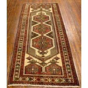  3x9 Hand Knotted Sarab Persian Rug   98x38