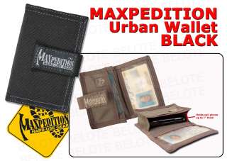 Maxpedition BLACK 0217 Urban ID Wallet Nylon 0217B NEW  