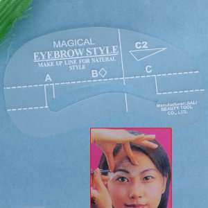    Eyebrow Stencil Template Make up Shaping with 4 Styles Beauty