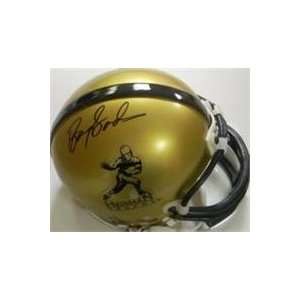  Barry Sanders autographed Football Mini Helmet (Heisman 