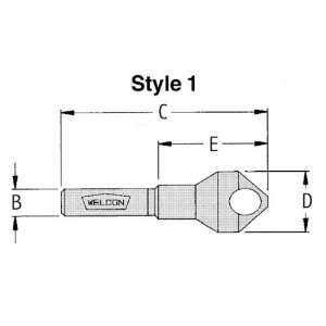  .431 7/8 82 Degree Pilotless Countersink