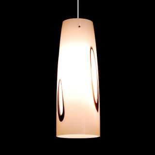 White Frost Glass with Rimmed Openings PENDANT LIGHTING
