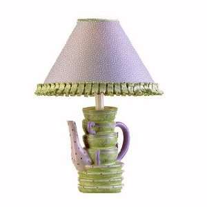  Lime & Lavendar Stacked Cups Lamp