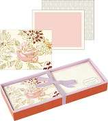 Product Image. Title George Stanley Pink Floral Luxe Correspondence 