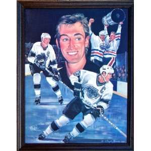   GRETZKY 16x 21 Canvas Transfer by Angelo Marino