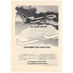   1011 TriStar Jet Quiet Takeoff Print Ad (49769)
